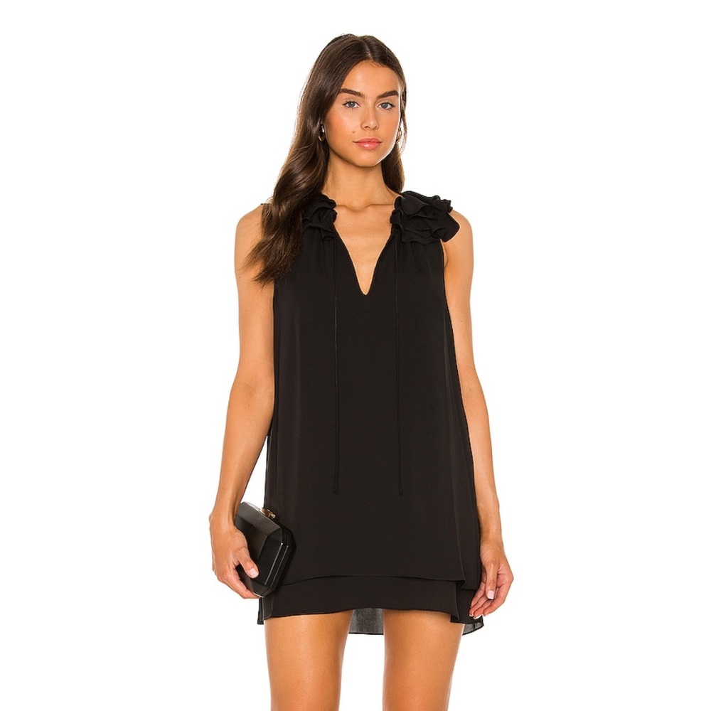 Amanda Uprichard black short dress.